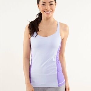 Lululemon Free To Be Tank- Cool Breeze/Power Purple